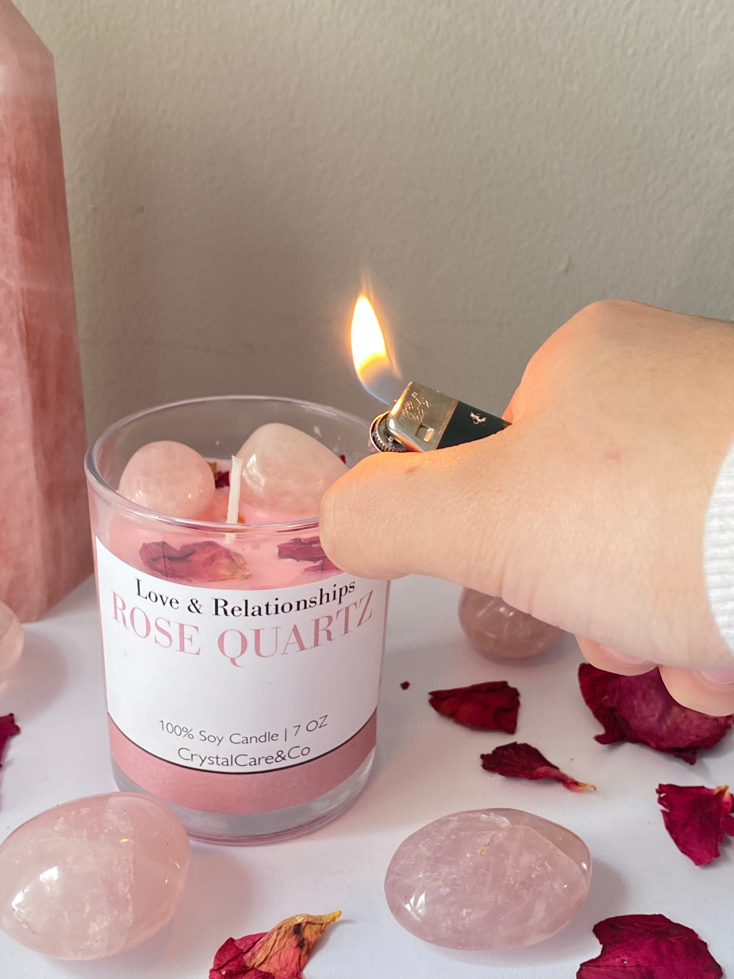 Rose quartz 7oz