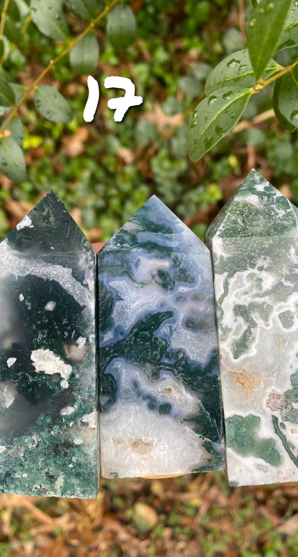 Moss agate tower