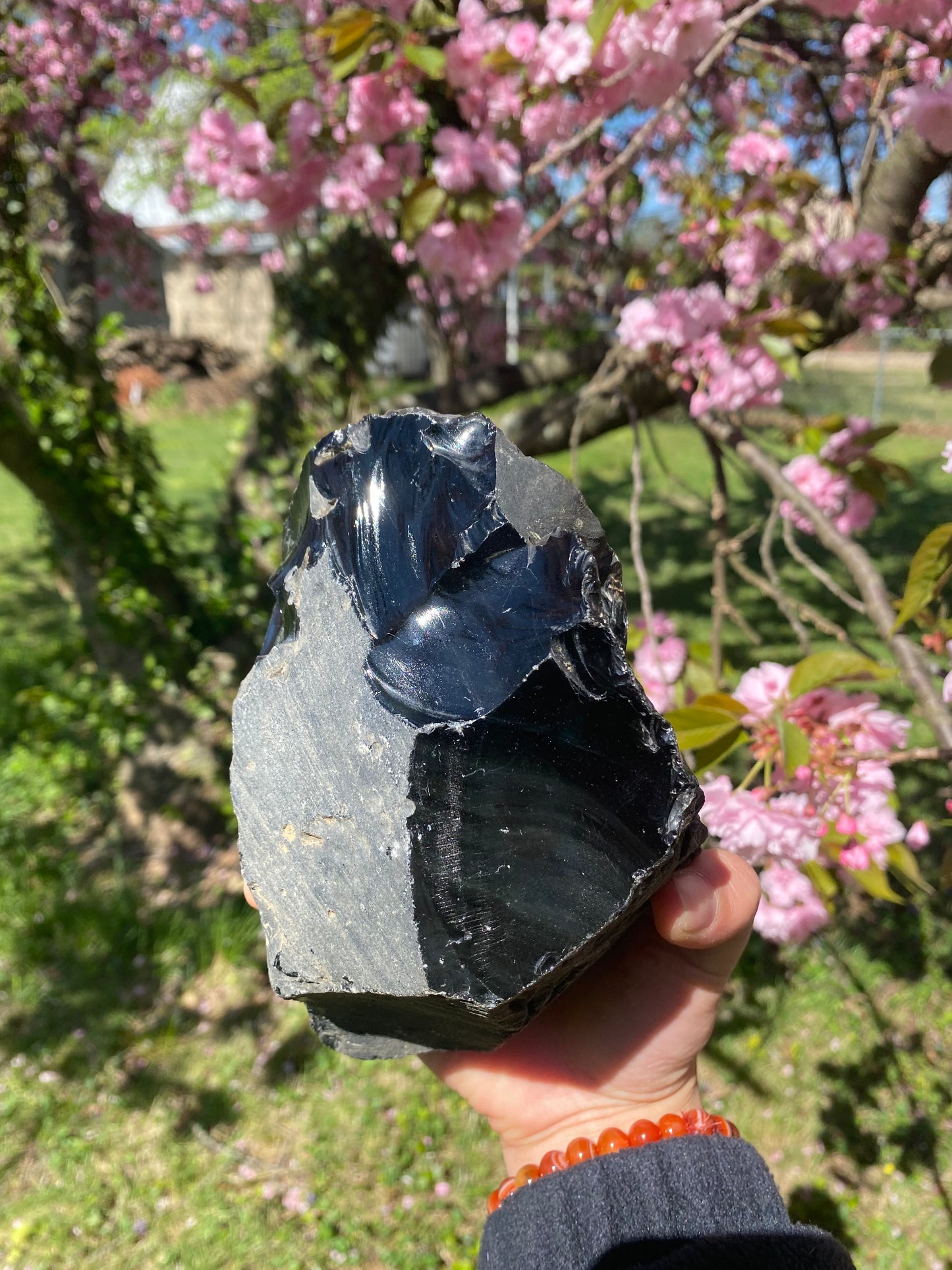 Huge raw obsidian