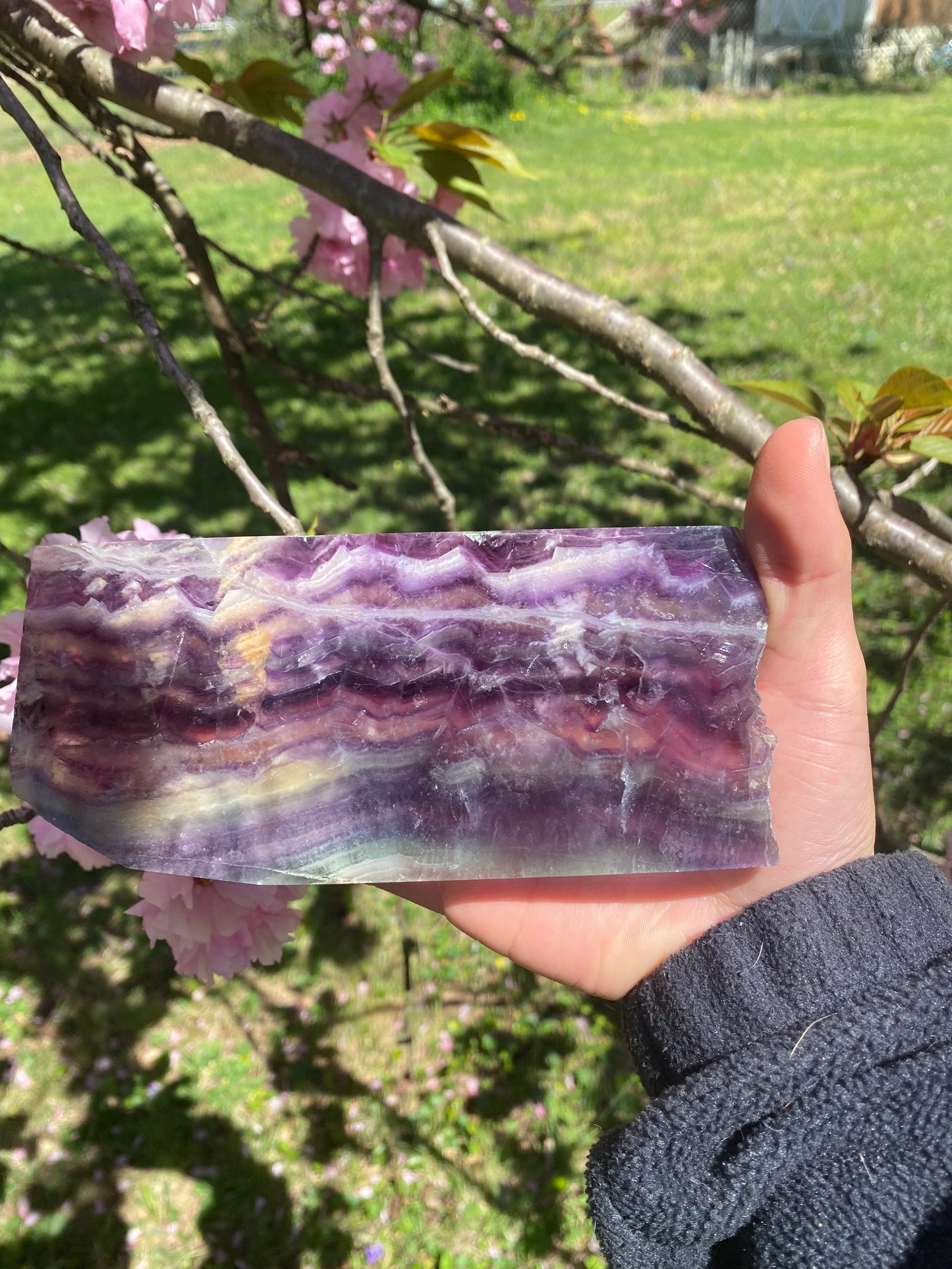 Fluorite slab