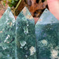 Moss agate tower