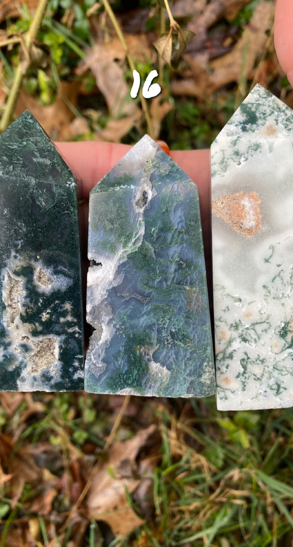 Moss agate tower