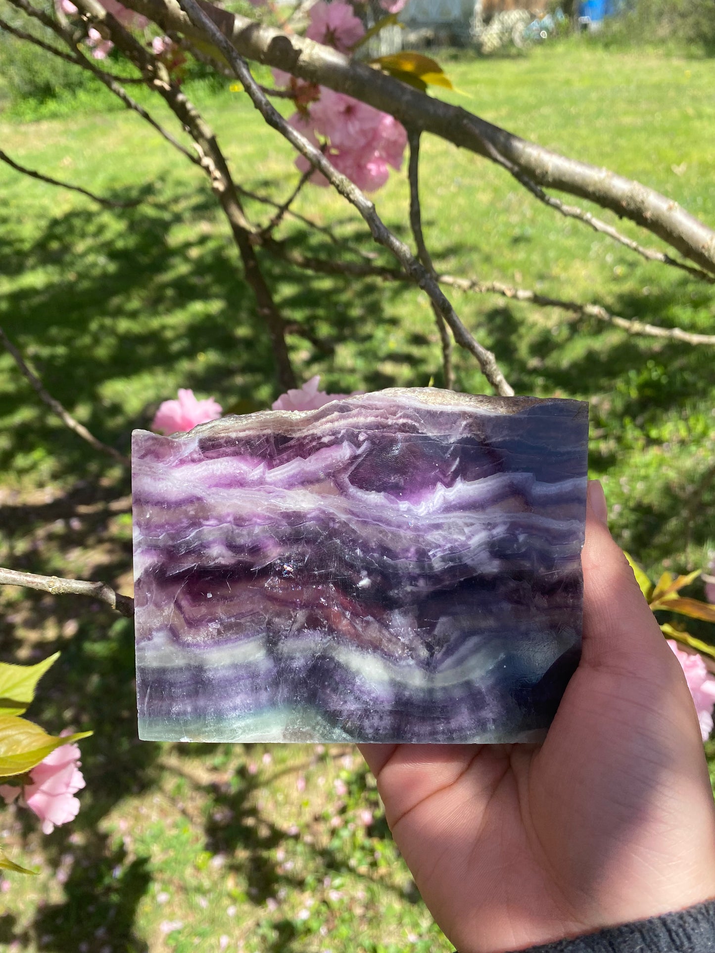 Fluorite slab
