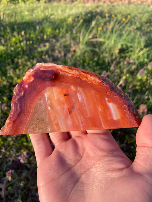 Carnelian slab
