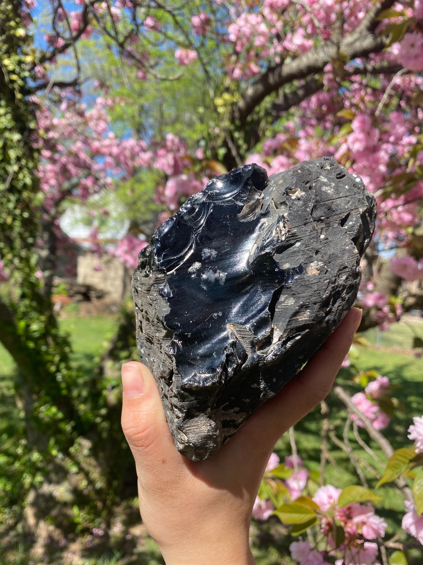 Huge raw obsidian