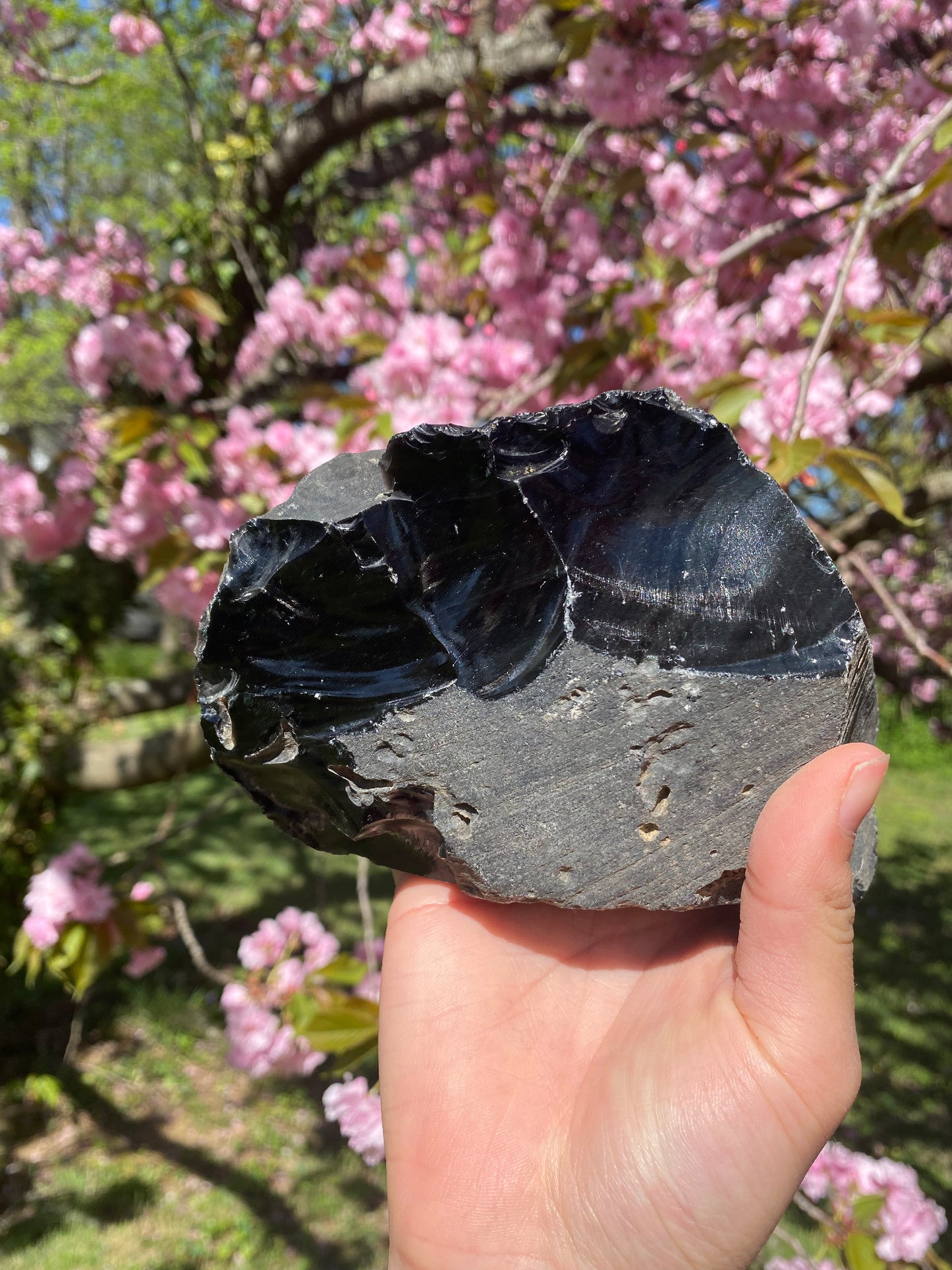 Huge raw obsidian