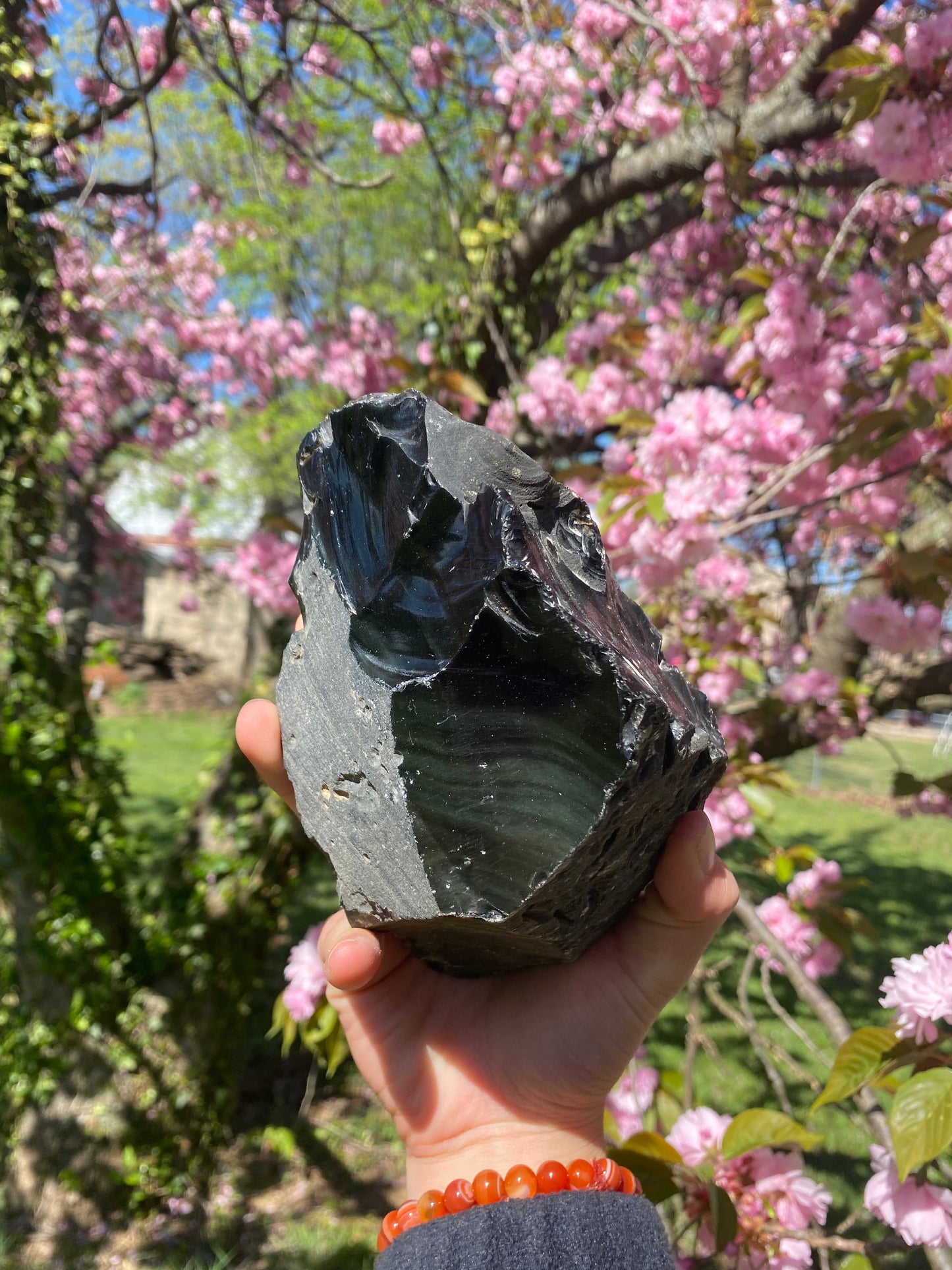 Huge raw obsidian