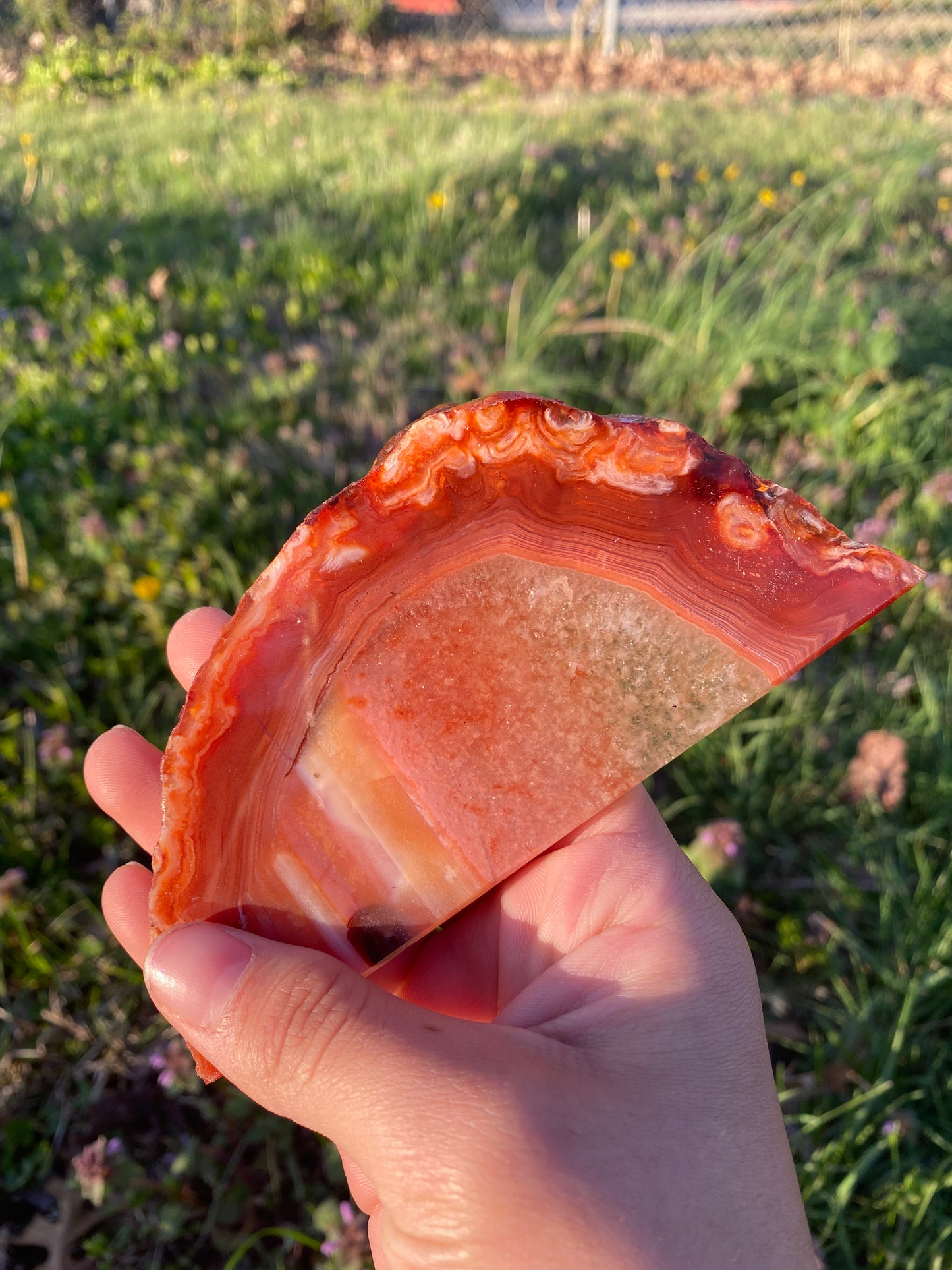 Carnelian slab