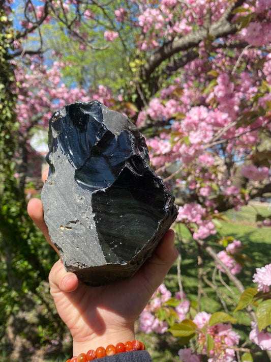 Huge raw obsidian