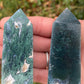 Moss agate tower