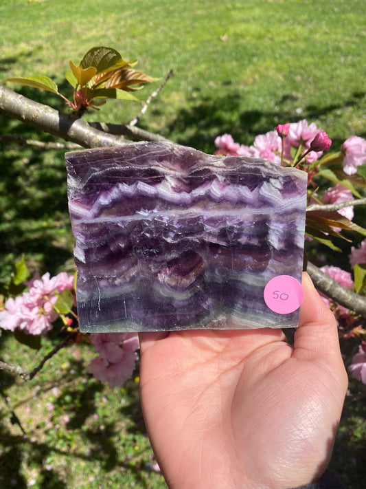 Fluorite slab