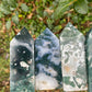 Moss agate tower